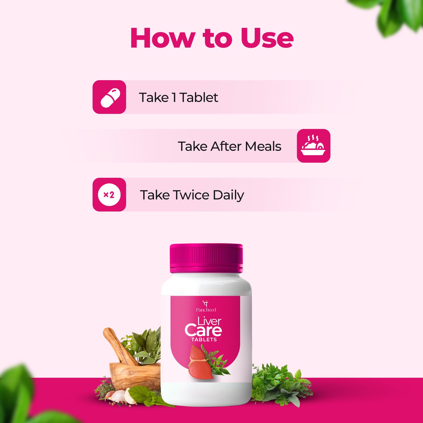 Panchved LiverCare Tablets – Ayurvedic Liver Tonic for Detox & Digestion (60 Tablets)